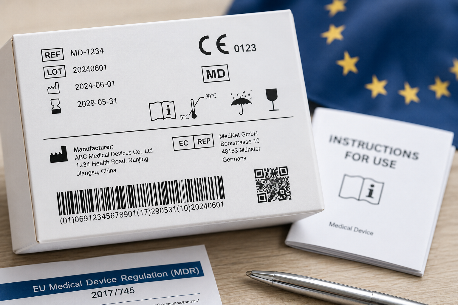 Wie der Export von Medizinprodukten in die EU am Karton scheitern kann