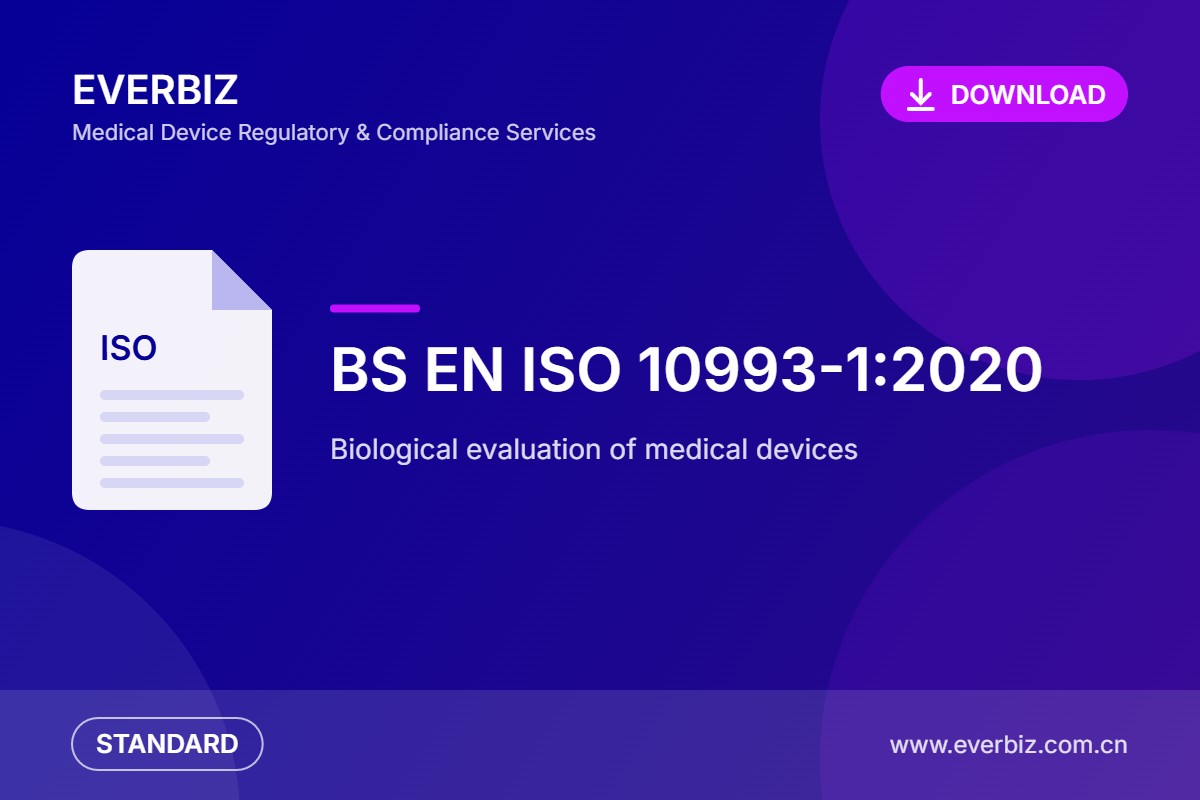 BS EN ISO 10993-1:2020 – Biologische Beurteilung von Medizinprodukten: Überblick und Bezugsquellen